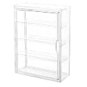BOHOIDEE 4 Tiers Clear Display Case for Figures, Acrylic Storage Organizers