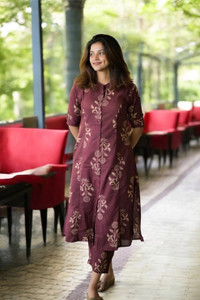 BohoVastra Women Kurta Palazzo Set