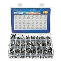 BOJACK 24Value 630pcs Aluminum Electrolytic Capacitor Assortment Box Kit Range 0.1uF－1000uF