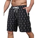 BOJIN Mens Swim Trunks with Zipper Pockets Quick Dry 9 Inch Bathing Suit Board Shorts Beach Swimsuits