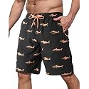 BOJIN Mens Swim Trunks with Zipper Pockets Quick Dry 9 Inch Bathing Suit Board Shorts Beach Swimsuits