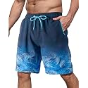 BOJIN Mens Swim Trunks with Zipper Pockets Quick Dry 9 Inch Bathing Suit Board Shorts Beach Swimsuits