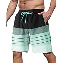 BOJIN Mens Swim Trunks with Zipper Pockets Quick Dry 9 Inch Bathing Suit Board Shorts Beach Swimsuits