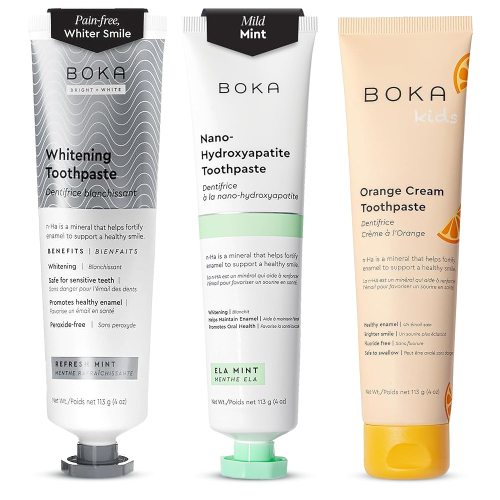 Boka Fluoride Free Toothpaste, Nano Hydroxyapatite Toothpaste ...