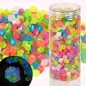 BokingOne 700 PCS Glowing Rocks Luminous Glow Stones Glow in The Dark Rocks for Fish Tank Aquarium Lawn Patio Garden Outdoor Decor and DIY Ideas (Multicolor)