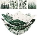 Bokon 4 Pcs Microwave Bowl Cozy Bowl Holder for Hot Food, Xmas Woodland