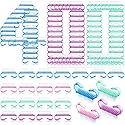 Bokon 400 Pcs Handle Grip Nail Brush Bulk Fingernail Scrubbing, Multicolor