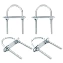 BokWin Round U Bolts M6, 40mm Inner Width 90mm Length, 4 Pcs