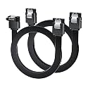 BolAAzuL 2-Pack SATA Cable III Straight &amp; Right Angle