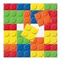 Bold & Bright Building Blocks Birthday Beverage Napkins (Pack of 16) - Sturdy & Stylish Design - Perfect Party Essential for Lovers