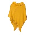 Bold N Elegant - Be Bold Inside &amp; Elegant Outside Women's Mid Thigh Wool Plain Parka Cape Coat Wrap