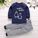 Bold N Elegant Baby's Boys Girls Cotton Cartoon Printed T-shirt Pant Clothing Set