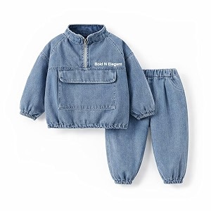 Bold N Elegant Boys Denim Sweatshirt and