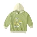 Bold N Elegant Cartoon Bear in Hood Print Kids Full Sleeve Warm Thick Fur Fleece Winter Tshirt Sweatshirt Hoodie for Infant Toddler Baby Boy &amp; Girl