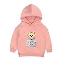 Bold N Elegant Cartoon Bear in Hood Print Kids Full Sleeve Warm Thick Fur Fleece Winter Tshirt Sweatshirt Hoodie for Infant Toddler Baby Boy &amp; Girl