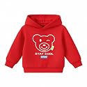Bold N Elegant Cartoon Bear in Hood Print Kids Full Sleeve Warm Thick Fur Fleece Winter Tshirt Sweatshirt Hoodie for Infant Toddler Baby Boy &amp; Girl