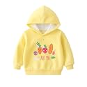 Bold N Elegant Cute Rainbow Smile Print Kids Full Sleeve Warm Thick Fur Fleece Winter Tshirt Sweatshirt Hoodie for Infant Toddler Baby Boy &amp; Girl