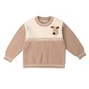 Bold N Elegant Kid's Full Sleeve 3D Cute Puppy Plush Toy Brooch Cartoon Warm Woolen Winter Holiday Party Pullover Sweater Cardigan for Boys &amp; Girls