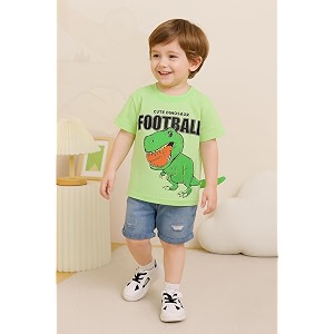 Bold N Elegant Kids Dinosaur Football Cotton