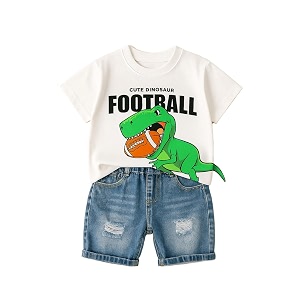 Bold N Elegant Kids Dinosaur Football Cotton