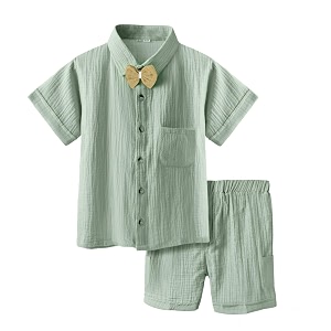 Bold N Elegant Kids Linen Solid Shirt