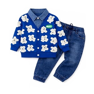 Bold N Elegant Teddy Bear Cartoon Print