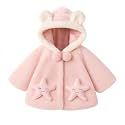 Bold N Elegant Luxury Wool Faux Fur Warm Winter Outerwear Baby Jacket Cape Coat Poncho Wrap Soft Plush Pompom And Pearls For Infant Toddler Baby Girls Kids