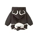 Bold N Elegant Wool Standard Length Fur Warm Winter Kids Outerwear Hood Baby Jacket Coat Blanket With Rainbow Stripes For Infant Toddler Boy's Girl Kids