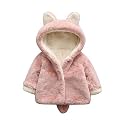 Bold N Elegant Wool Standard Length Fur Warm Winter Kids Outerwear Hood Baby Jacket Coat Blanket With Rainbow Stripes For Infant Toddler Boy's Girl Kids