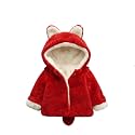 Bold N Elegant Wool Standard Length Fur Warm Winter Kids Outerwear Hood Baby Jacket Coat Blanket With Rainbow Stripes For Infant Toddler Boy's Girl Kids