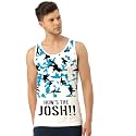 Men Vest Versatile Pure Cotton Sleeveless Regular Fit Trendy Printed Sando Baniyan Ganji for Men and Boys Suitable for Gym Workouts Vacations and Beaches Casual Sports