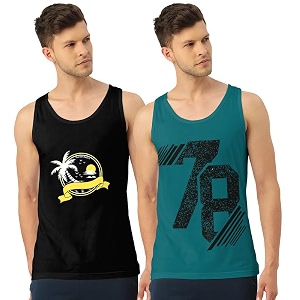 men39s regular fit trendy printed sleevless vest with elegant design  super soft comfortable light weight casual innerwear sandobaniyan