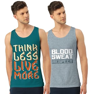 men39s regular fit trendy printed sleevless vest with elegant design  super soft comfortable light weight casual innerwear sandobaniyan
