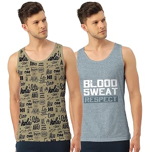 men39s regular fit trendy printed sleevless vest with elegant design  super soft comfortable light weight casual innerwear sandobaniyan