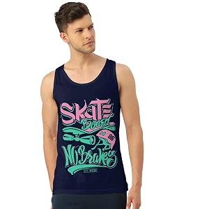 men39s regular fit trendy printed sleevless vest with elegant design  super soft comfortable light weight casual innerwear sandobaniyan