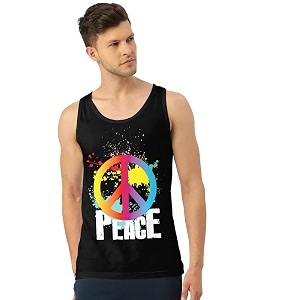 men39s regular fit trendy printed sleevless vest with elegant design  super soft comfortable light weight casual innerwear sandobaniyan