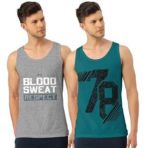 men39s regular fit trendy printed sleevless vest with elegant design  super soft comfortable light weight casual innerwear sandobaniyan