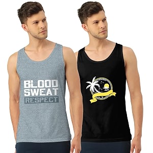 men39s regular fit trendy printed sleevless vest with elegant design  super soft comfortable light weight casual innerwear sandobaniyan