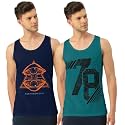Men's Regular Fit Trendy Printed Sleevless Vest with Elegant Design | Super Soft Comfortable Light Weight Casual Innerwear Sando/Baniyan