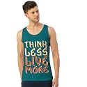 Men's Regular Fit Trendy Printed Sleevless Vest with Elegant Design | Super Soft Comfortable Light Weight Casual Innerwear Sando/Baniyan