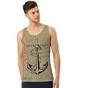 Men's Regular Fit Trendy Printed Sleevless Vest with Elegant Design | Super Soft Comfortable Light Weight Casual Innerwear Sando/Baniyan
