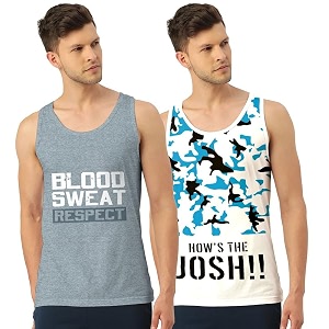 men vest versatile pure cotton sleeveless regular fit trendy printed sando baniyan ganji for men and boys suitable for gym workouts vacations and beaches casual sports