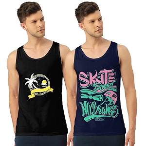 men vest versatile pure cotton sleeveless regular fit trendy printed sando baniyan ganji for men and boys suitable for gym workouts vacations and beaches casual sports