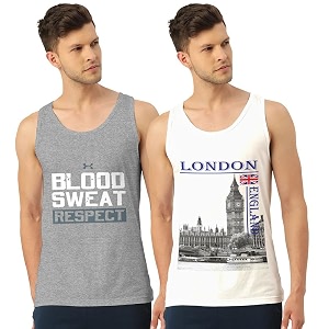 men vest versatile pure cotton sleeveless regular fit trendy printed sando baniyan ganji for men and boys suitable for gym workouts vacations and beaches casual sports