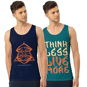 men vest versatile pure cotton sleeveless regular fit trendy printed sando baniyan ganji for men and boys suitable for gym workouts vacations and beaches casual sports