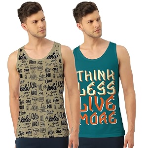 men vest versatile pure cotton sleeveless regular fit trendy printed sando baniyan ganji for men and boys suitable for gym workouts vacations and beaches casual sports