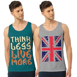 men vest versatile pure cotton sleeveless regular fit trendy printed sando baniyan ganji for men and boys suitable for gym workouts vacations and beaches casual sports