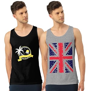 men vest versatile pure cotton sleeveless regular fit trendy printed sando baniyan ganji for men and boys suitable for gym workouts vacations and beaches casual sports