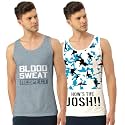 Men Vest Versatile Pure Cotton Sleeveless Regular Fit Trendy Printed Sando Baniyan Ganji for Men and Boys Suitable for Gym Workouts Vacations and Beaches Casual Sports