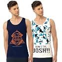 Men Vest Versatile Pure Cotton Sleeveless Regular Fit Trendy Printed Sando Baniyan Ganji for Men and Boys Suitable for Gym Workouts Vacations and Beaches Casual Sports